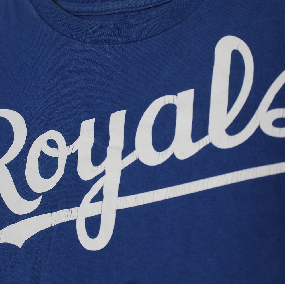 Vintage Majestic Royals Baseball Crop Top Tee